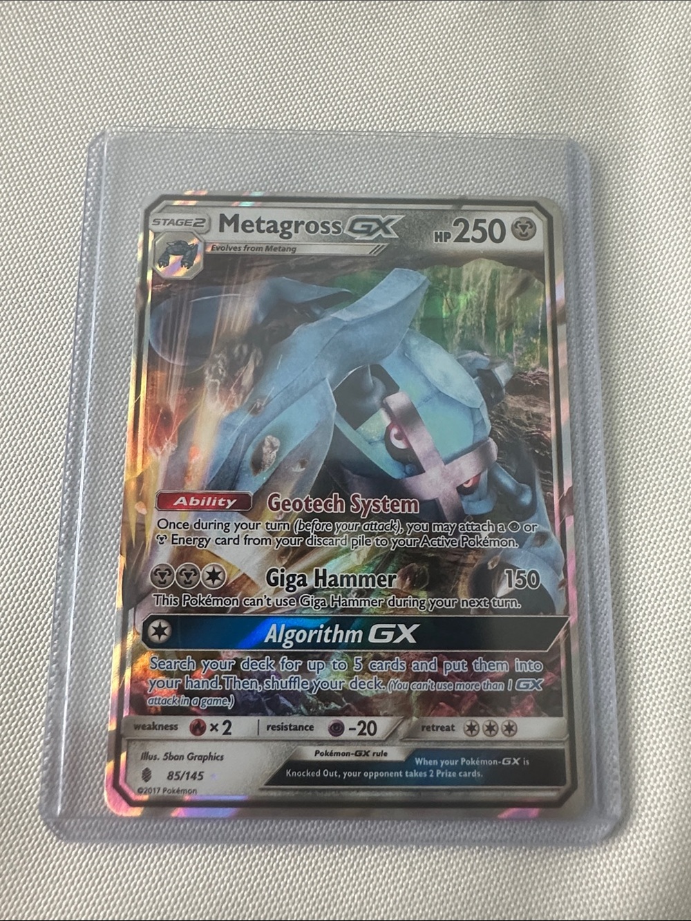 2017 Metagross GX Pokemon Card #85/145